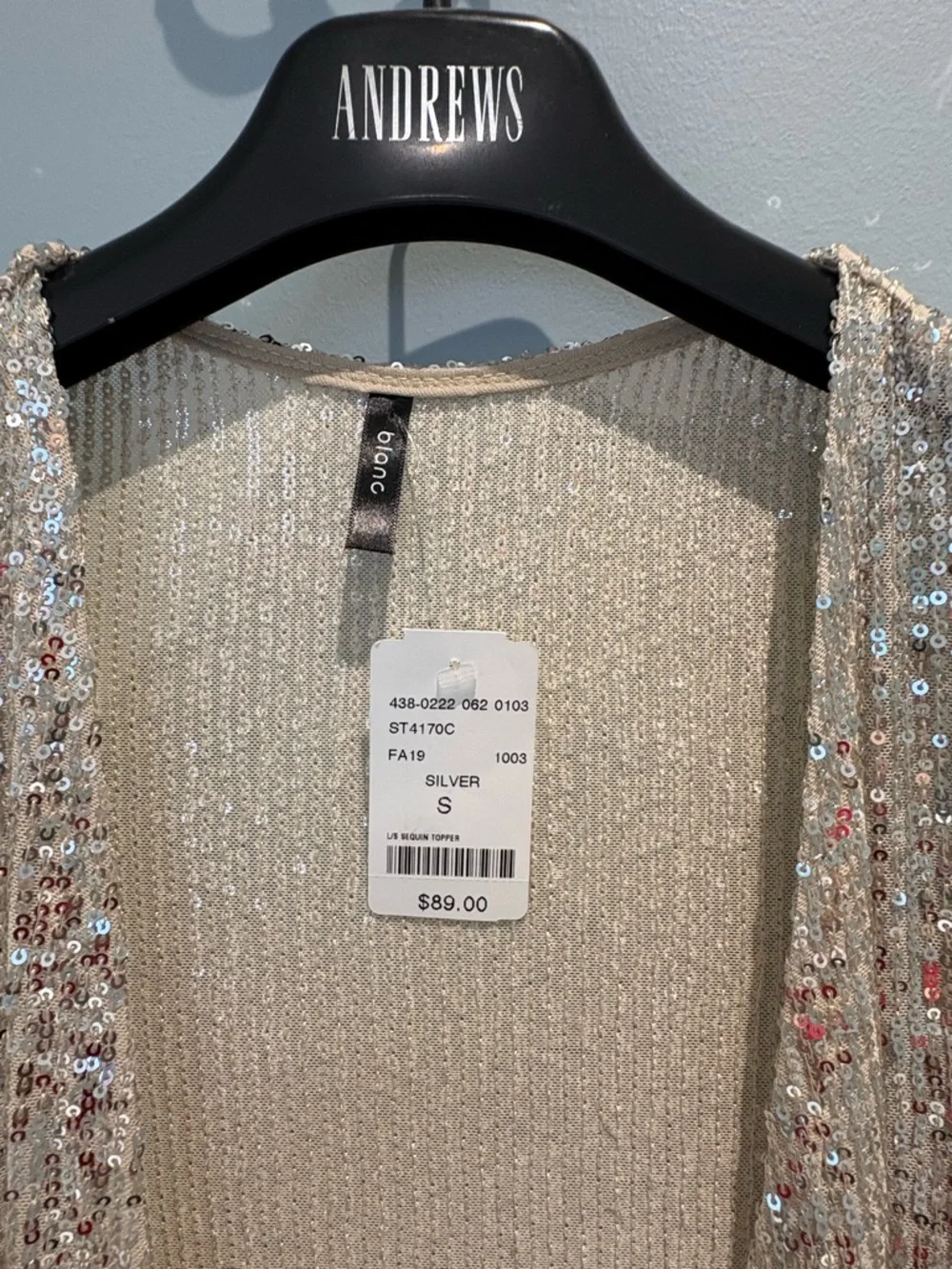Long sequin jacket - Picture 3 of 3
